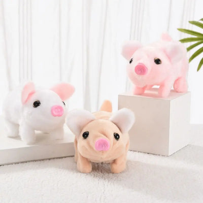 Electric Plush Toy With Sound Electric Simulation Pig White Kids