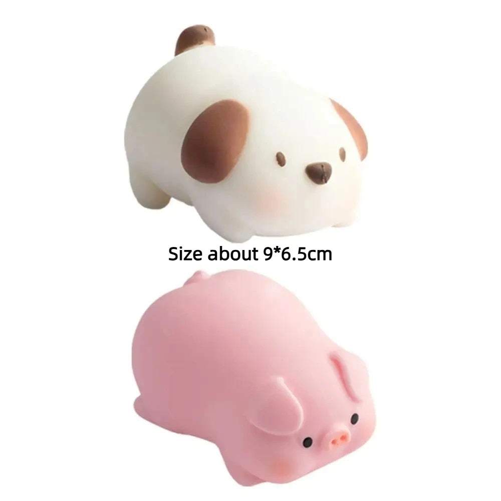 Cute Dog Fidget Toys Stress Relief Slow Rebund Squeeze Toys Soft Memory Foam Cartoon Venting Balls Increase Focus