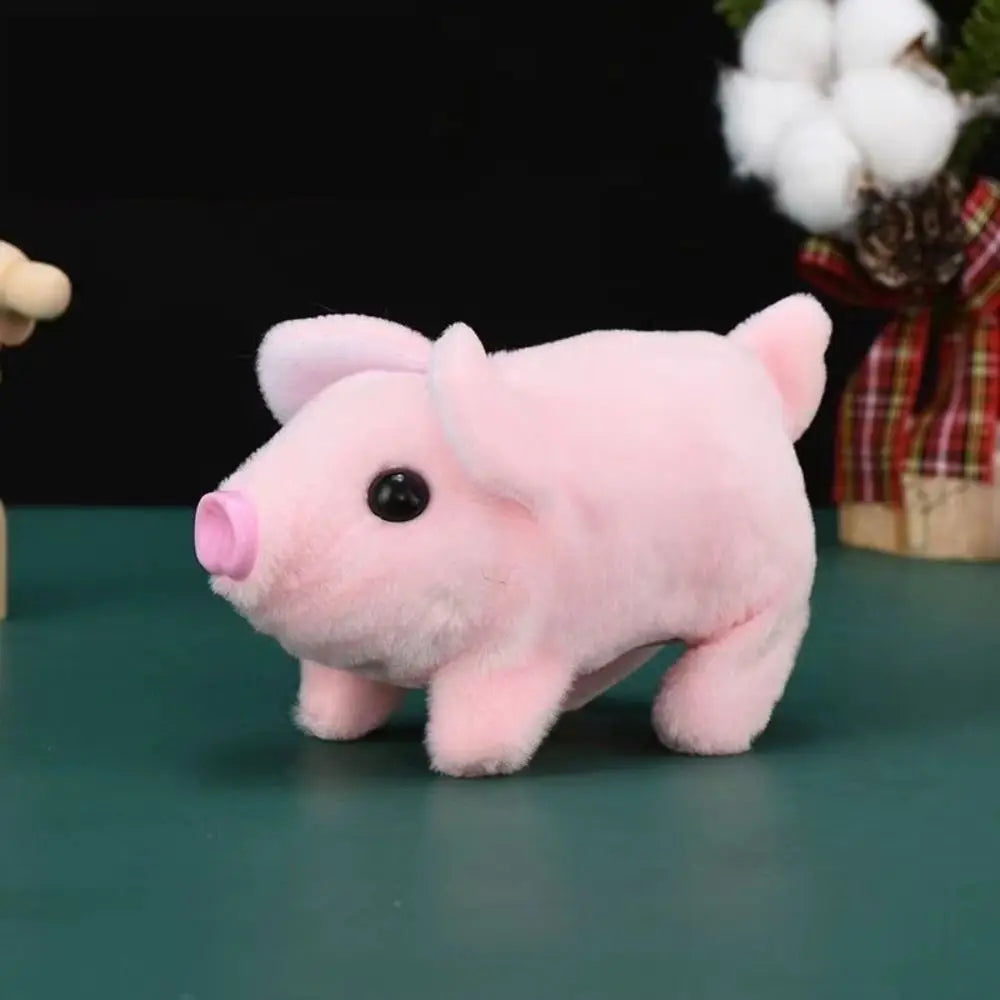 Electric Plush Toy With Sound Electric Simulation Pig White Kids